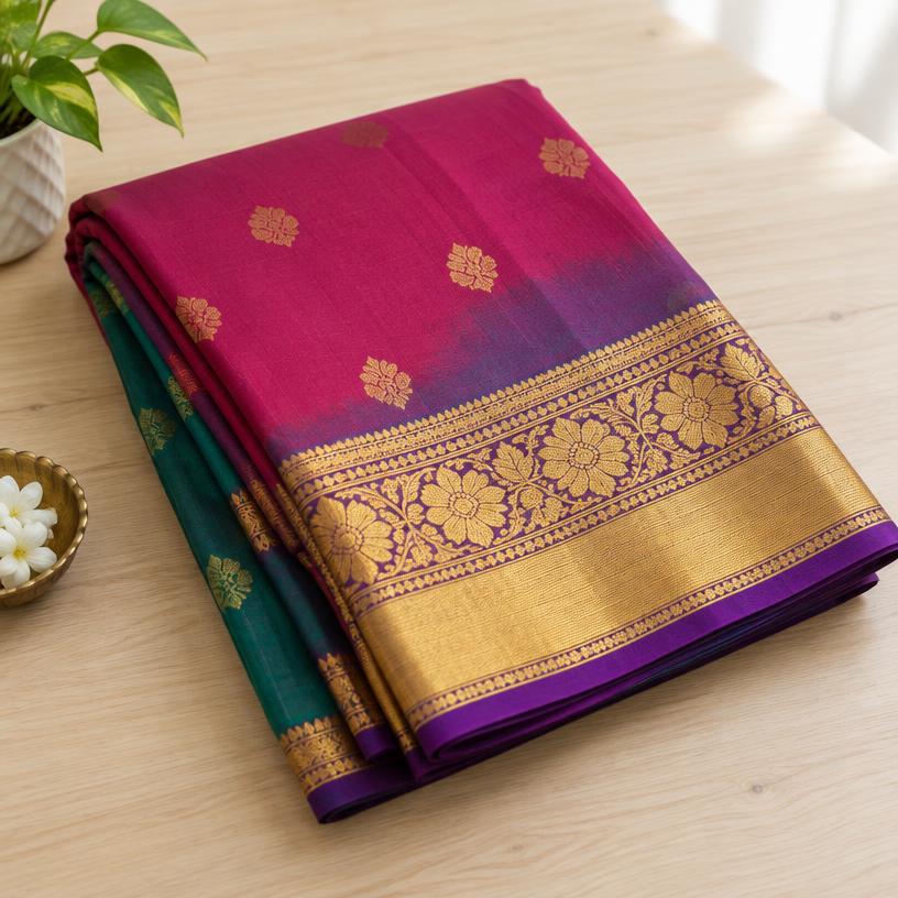Jamdani silk saree