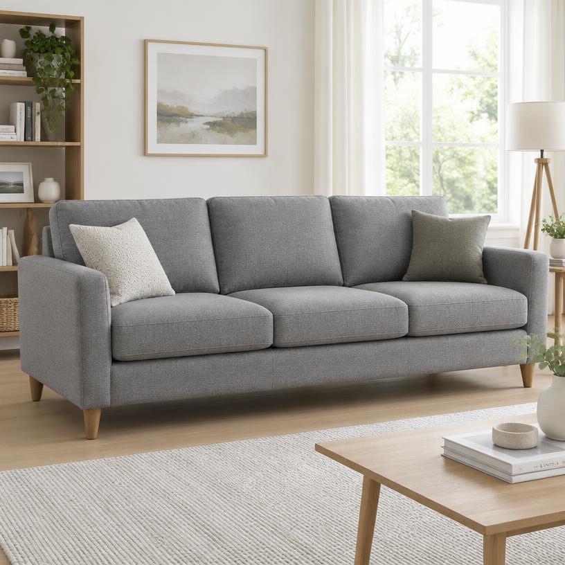 3-seater fabric sofa